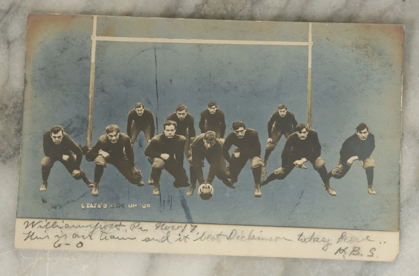 Lot 117 - Grouping Of Seven Antique Postcards Related To College Sports, Football, Basketball, Etc., Dartmouth College, New Hampshire, Early 20th Century
