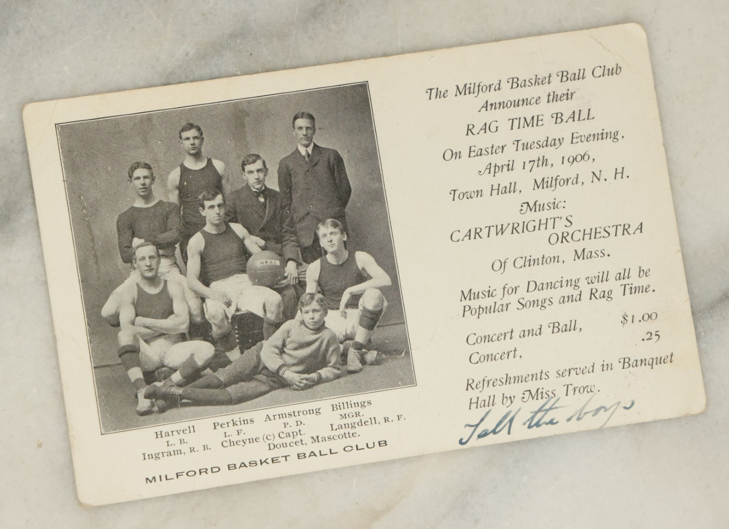 Lot 117 - Grouping Of Seven Antique Postcards Related To College Sports, Football, Basketball, Etc., Dartmouth College, New Hampshire, Early 20th Century