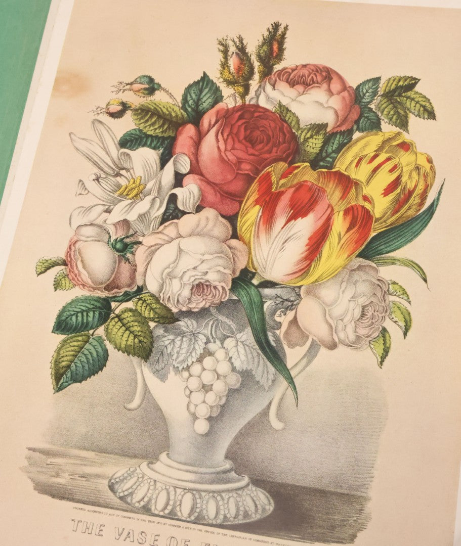 Lot 104 - "House And Garden Revised Portfolio Of Twenty-Five Flower Prints" Selected And With Notes By Richardson Wright, Editor-In-Chief, By The Conde Nast Publications Inc., New York, 1948, Note Only 22 Prints Present, 3 Are Missing