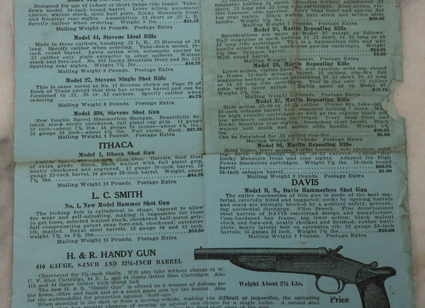 Lot 108 - Antique Ephemera Scrap, Catalogue Supplement From F.C. Taylor Fur Co., Largest Trapperts Merchandising Department In America, St. Louis, Missouri, U.S.A., 1923-1924