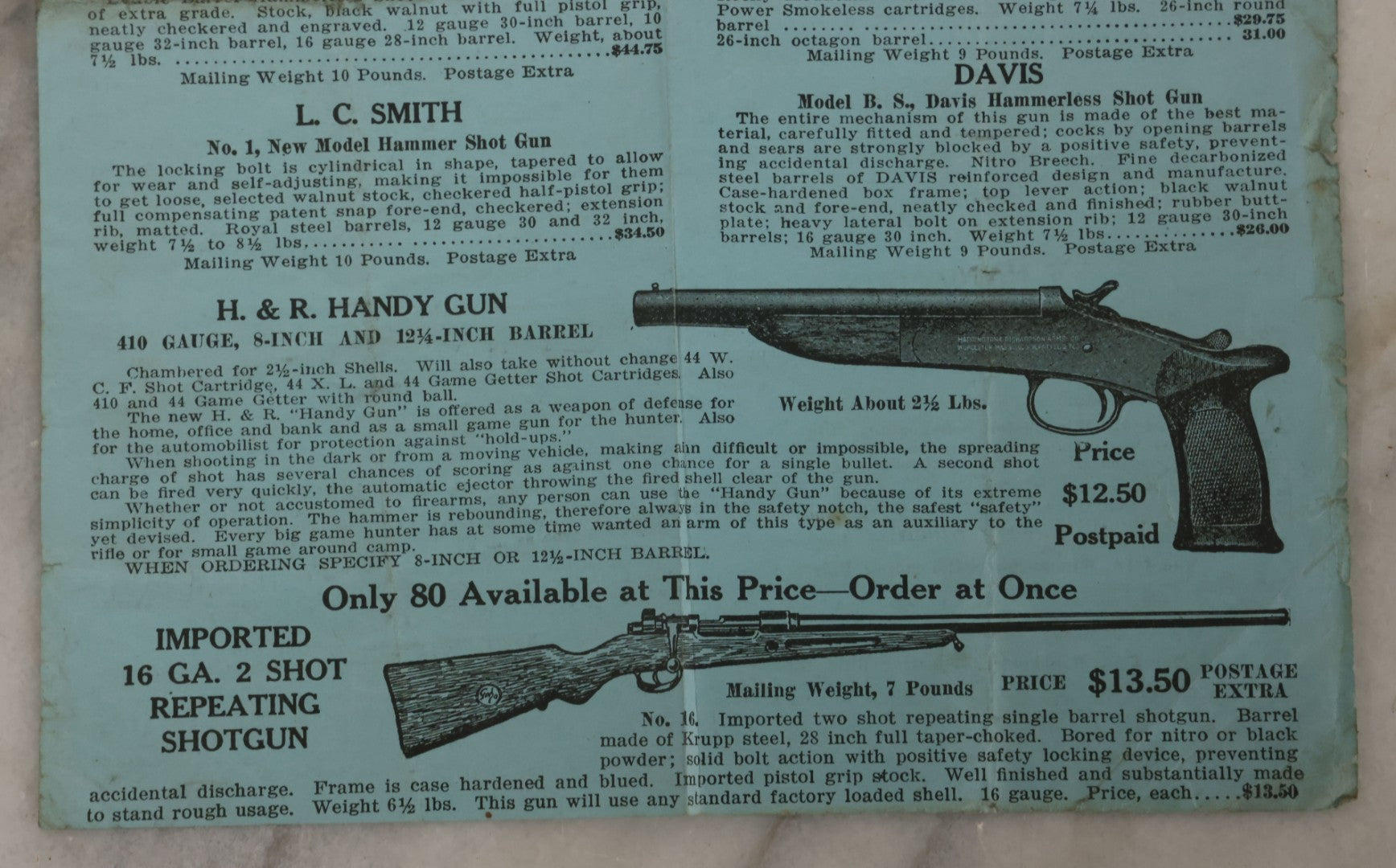 Lot 108 - Antique Ephemera Scrap, Catalogue Supplement From F.C. Taylor Fur Co., Largest Trapperts Merchandising Department In America, St. Louis, Missouri, U.S.A., 1923-1924