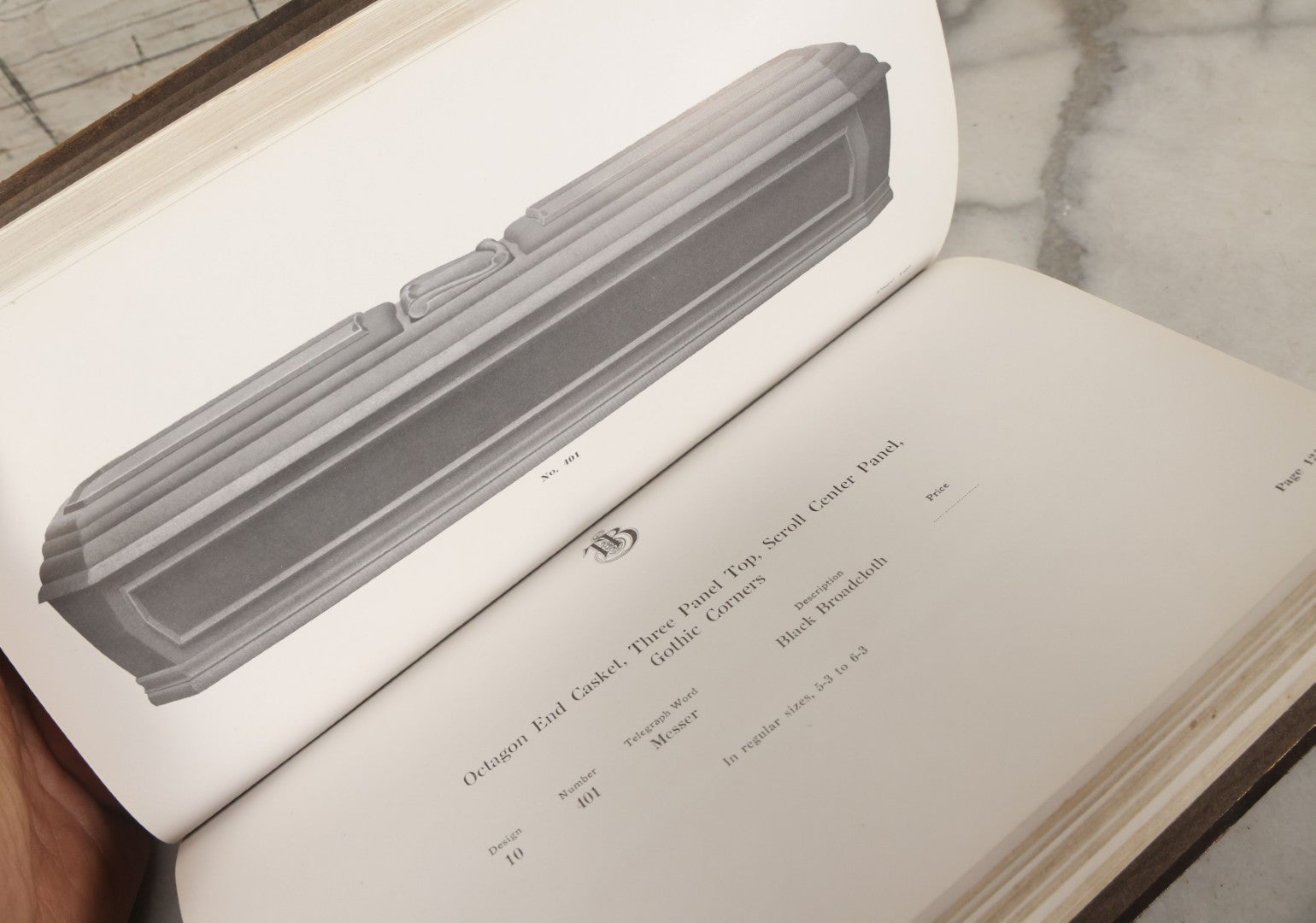 Lot 010 - Antique Thurston Bros. High Grade Burial Cases And Funeral Supplies Casket / Coffin Catalogue, Copyright 1914, South Union, Maine, Printed By Rochester Herald Co., Rochester, New York, 224 Pages