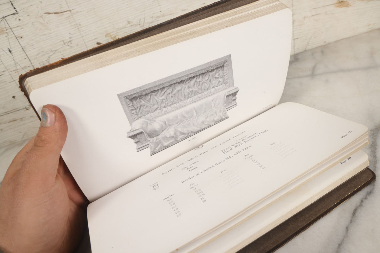 Lot 010 - Antique Thurston Bros. High Grade Burial Cases And Funeral Supplies Casket / Coffin Catalogue, Copyright 1914, South Union, Maine, Printed By Rochester Herald Co., Rochester, New York, 224 Pages