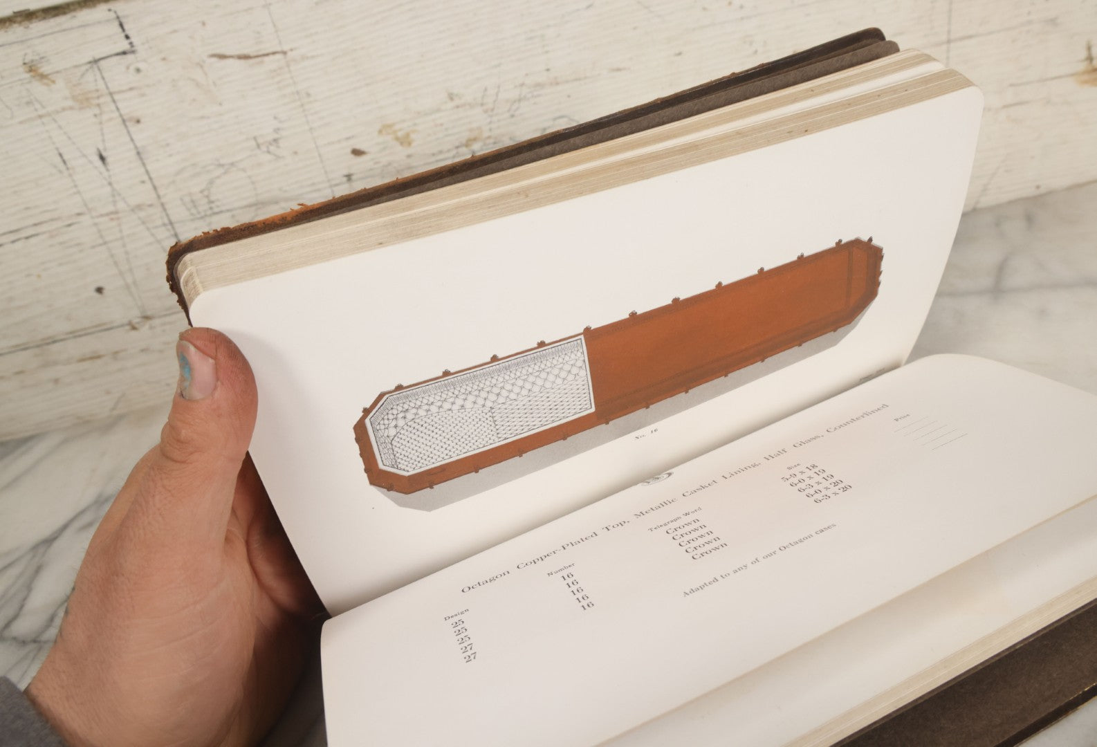 Lot 010 - Antique Thurston Bros. High Grade Burial Cases And Funeral Supplies Casket / Coffin Catalogue, Copyright 1914, South Union, Maine, Printed By Rochester Herald Co., Rochester, New York, 224 Pages