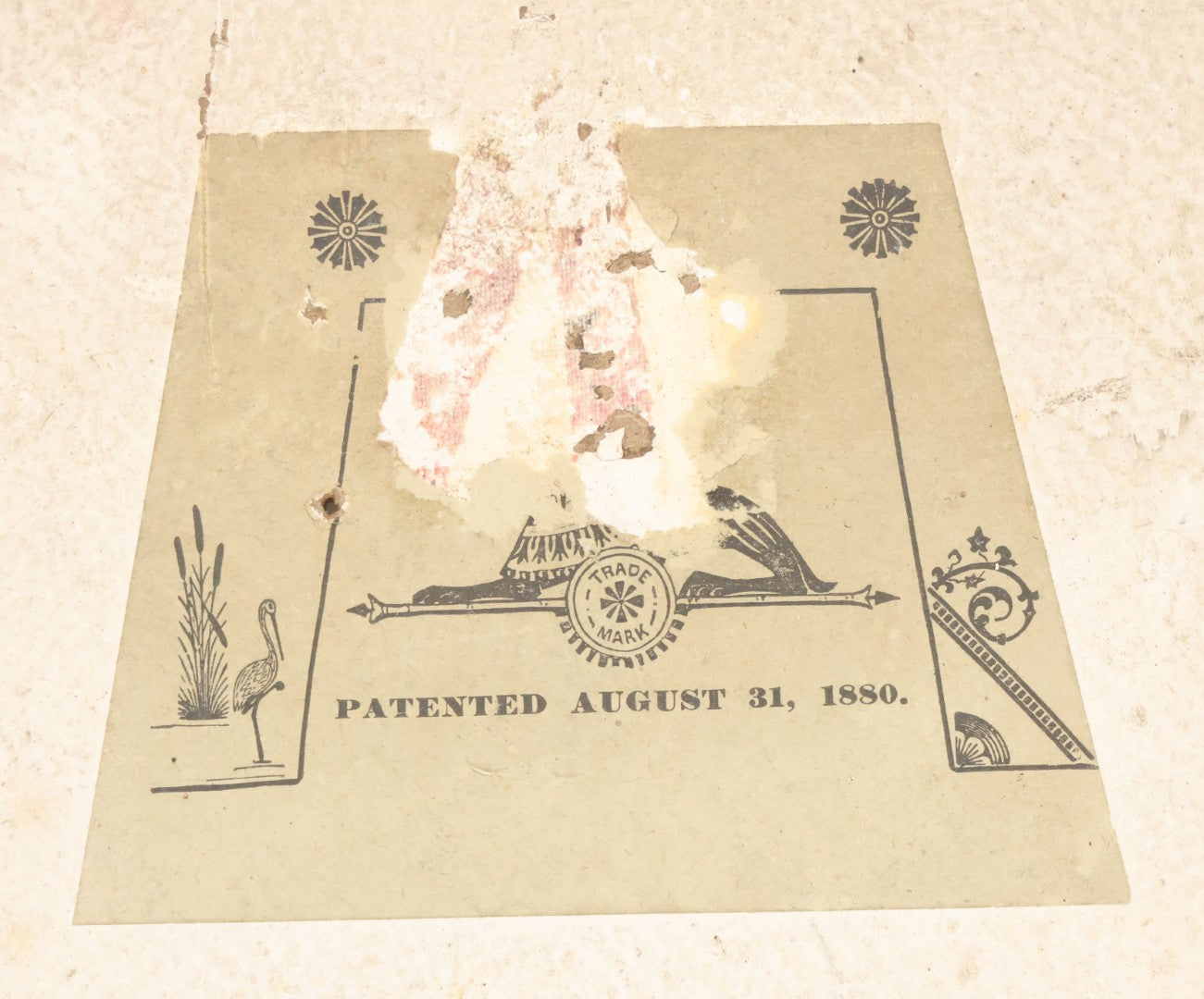 Lot 016 - Antique Painting On Composition Charger, Nautical Scene Seaside Town, Sailboat On Shore, 12" Diameter, Paper Label On Verso, Circa 1880s, Note Pinhole At Center, Missing Hanging Hook On Verso