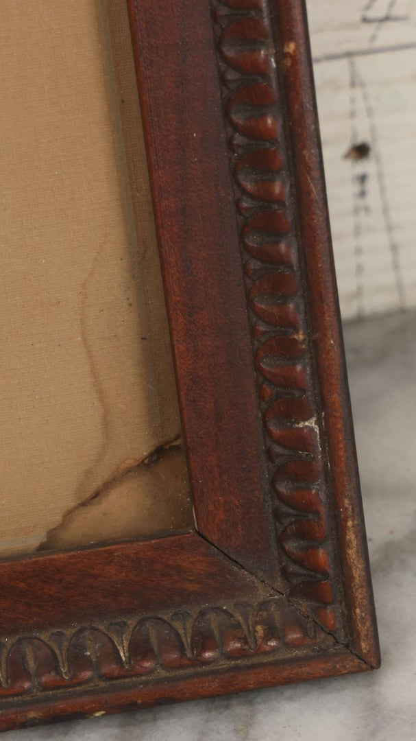 Lot 019 - Antique Boarded Photograph In Frame Of "The Steamboat Gang Of The New York," 1915, Occupational Photos Of Navy Sailors On Dock, With Tools Of The Trade, Other Workers In Background, U.S.S. New York (BB-34), 15-1/2" x 13-1/2"
