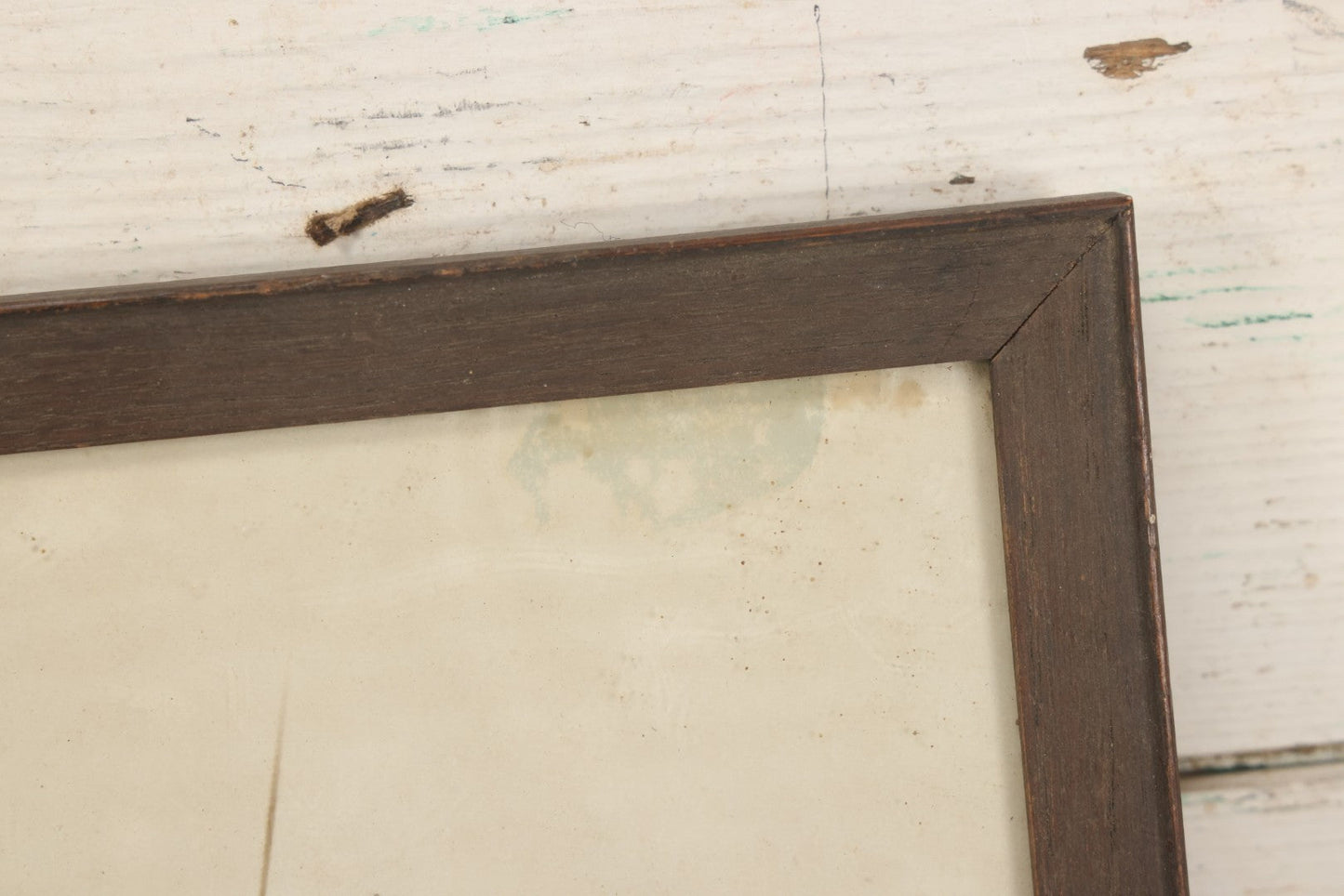 Lot 021 - Antique Framed Photograph Of The Crew Of A U.S. Navy Battleship With Sailors And Officers On Deck, With Gun Turret, 20-1/2" x 12-1/4"