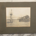 Lot 022 - Antique Boarded Photograph Of The Aftermath Of The Sinking Of The U.S.S. Maine, Havana Harbor, Cuba, 1898, Event That Sparked The Spanish-American War, 17" x 13-1/4"