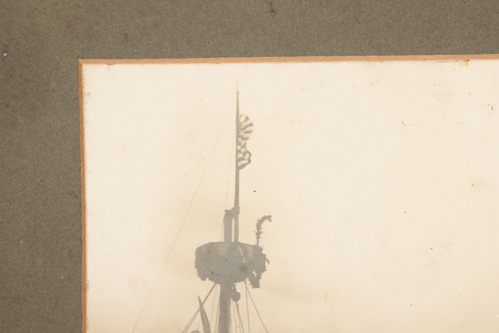 Lot 022 - Antique Boarded Photograph Of The Aftermath Of The Sinking Of The U.S.S. Maine, Havana Harbor, Cuba, 1898, Event That Sparked The Spanish-American War, 17" x 13-1/4"