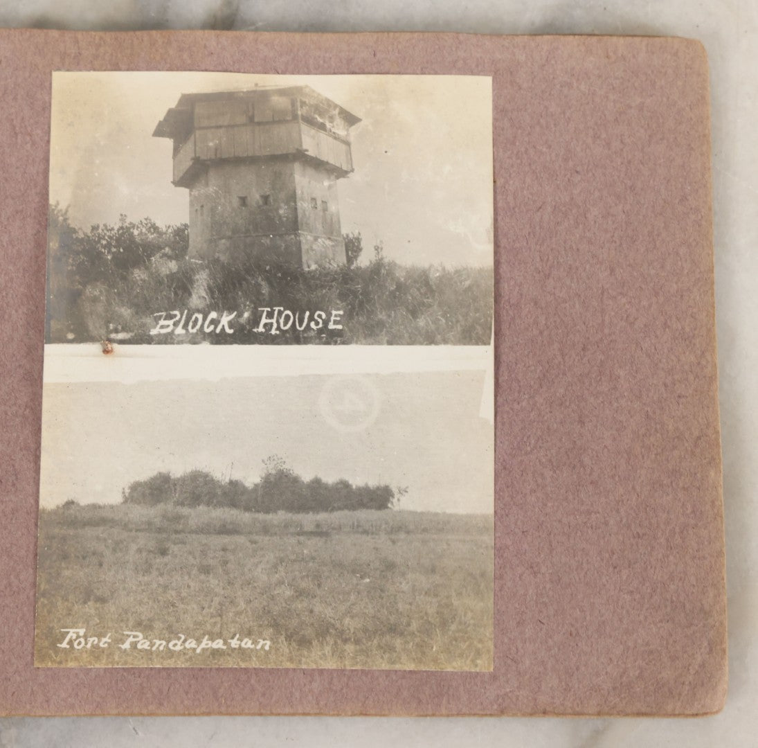 Lot 023 - Antique Photograph Booklet Album Of Photographs Of The Battle Of Bayan, Island Of Mindanao, Philippines, 1902, With 26 Photos