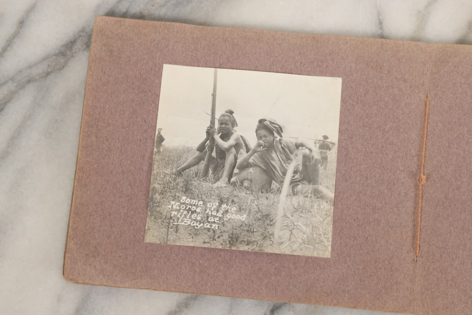 Lot 023 - Antique Photograph Booklet Album Of Photographs Of The Battle Of Bayan, Island Of Mindanao, Philippines, 1902, With 26 Photos