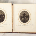 Lot 030 - Antique 19th Century Family Photo Album With Photographs Of The Dickerman, Palmer, And Mayhew Family, With 25 Carte De Visite C.D.V. Photographs And 10 Tintype Photographs, Note Binding Wear, Loosening