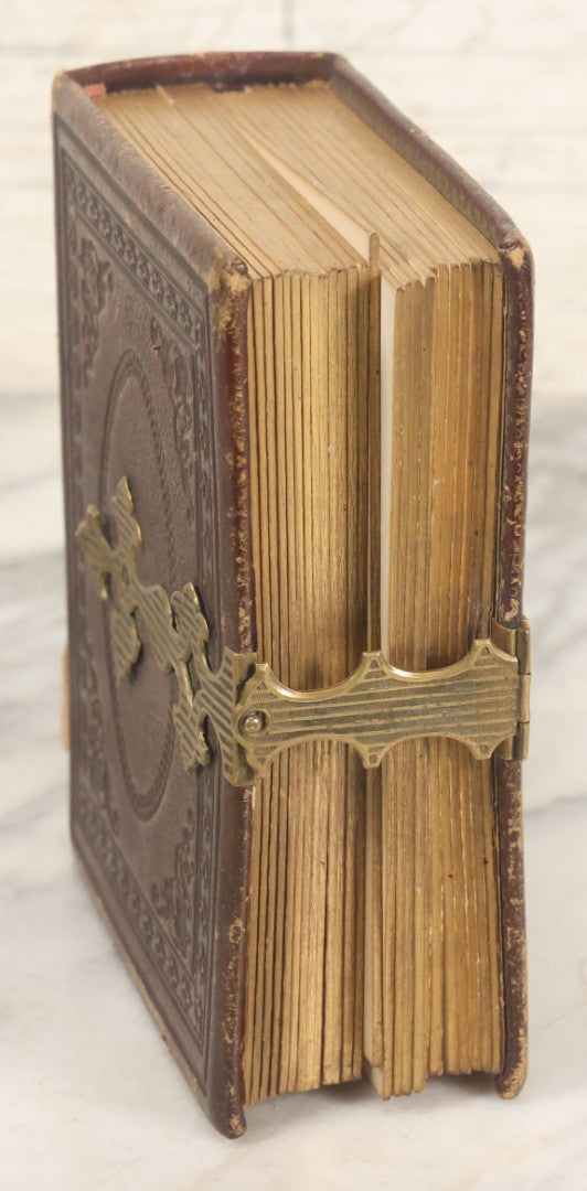 Lot 030 - Antique 19th Century Family Photo Album With Photographs Of The Dickerman, Palmer, And Mayhew Family, With 25 Carte De Visite C.D.V. Photographs And 10 Tintype Photographs, Note Binding Wear, Loosening