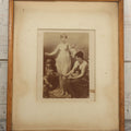 Lot 034 - Antique Print In Frame Of "The Three Fates" Of Greek Mythology, Who Spin, Measure And Cut The Thread Of Life, 15" x 18", Note Loss, Wear