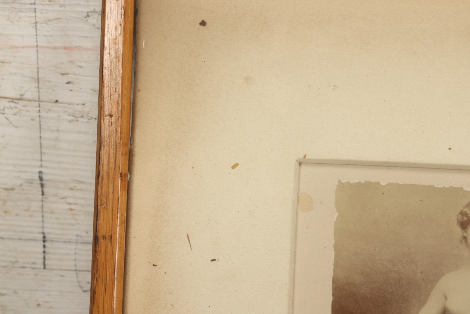 Lot 034 - Antique Print In Frame Of "The Three Fates" Of Greek Mythology, Who Spin, Measure And Cut The Thread Of Life, 15" x 18", Note Loss, Wear