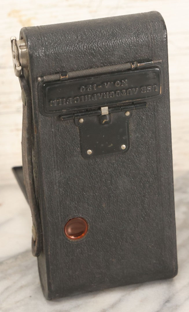 Lot 036 - Antique Kodak No. 2 Folding Autographic Brownie Film Camera In Original Box With Paperwork