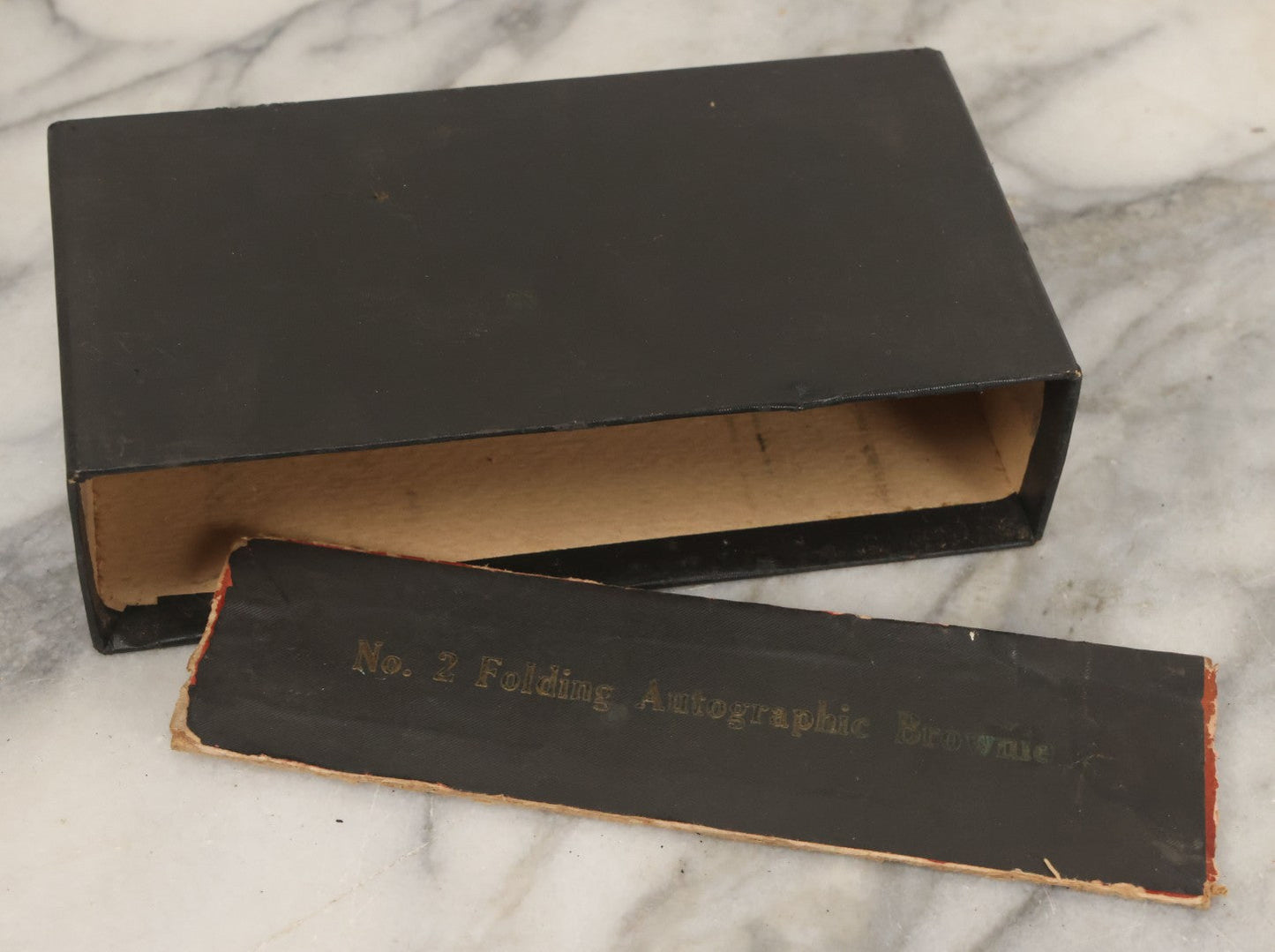 Lot 036 - Antique Kodak No. 2 Folding Autographic Brownie Film Camera In Original Box With Paperwork