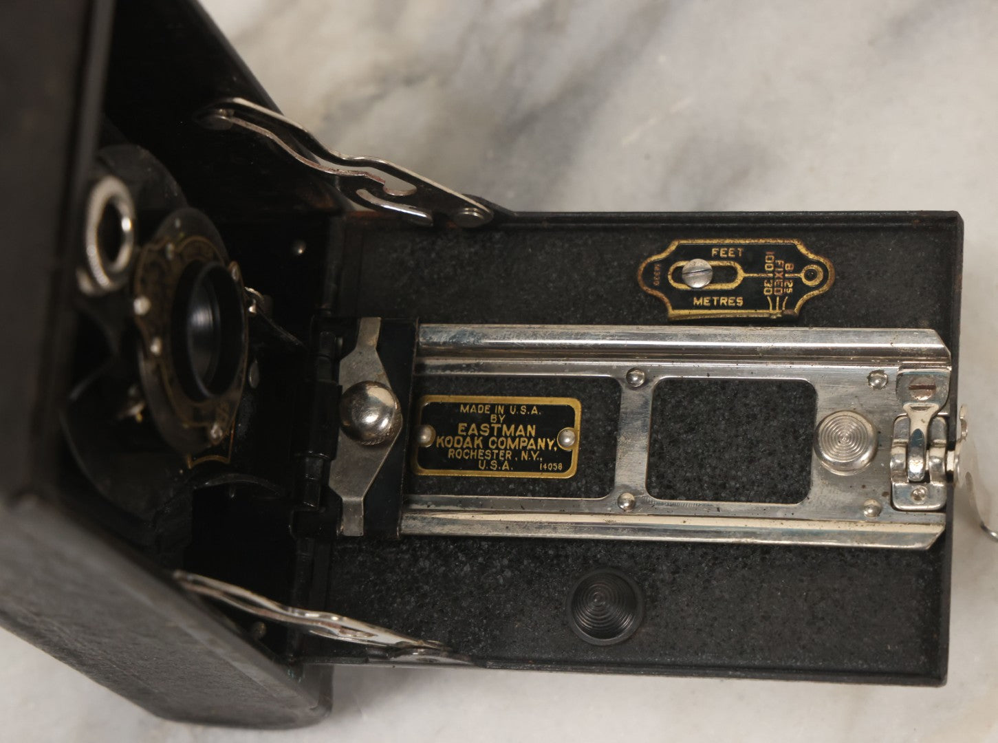 Lot 036 - Antique Kodak No. 2 Folding Autographic Brownie Film Camera In Original Box With Paperwork