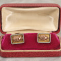 Lot 037 - Pair Of Vintage Lady Bug Or Other Insect Cufflinks In Original Box, Unsigned