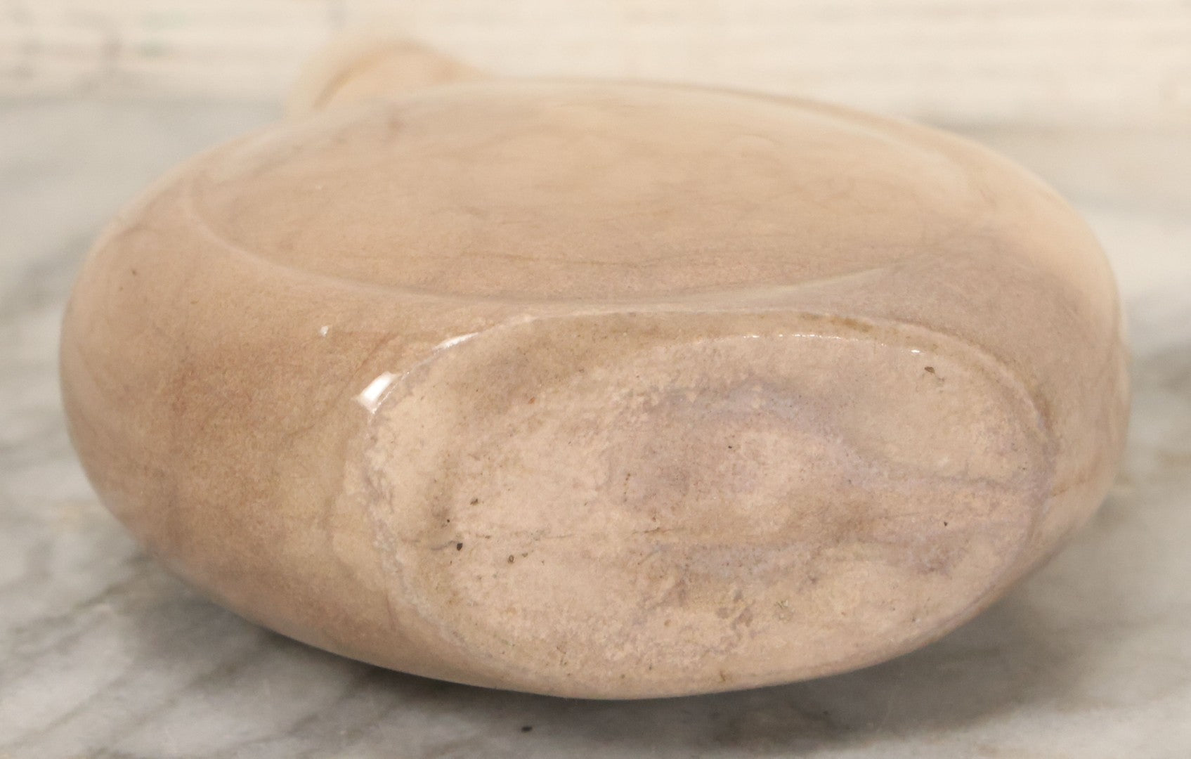 Lot 051 - Antique Hand Painted Lusterware Freemason's Flask, With Square And Compass Symbol, "G", Free And Accepted Masons, "F & A.M."