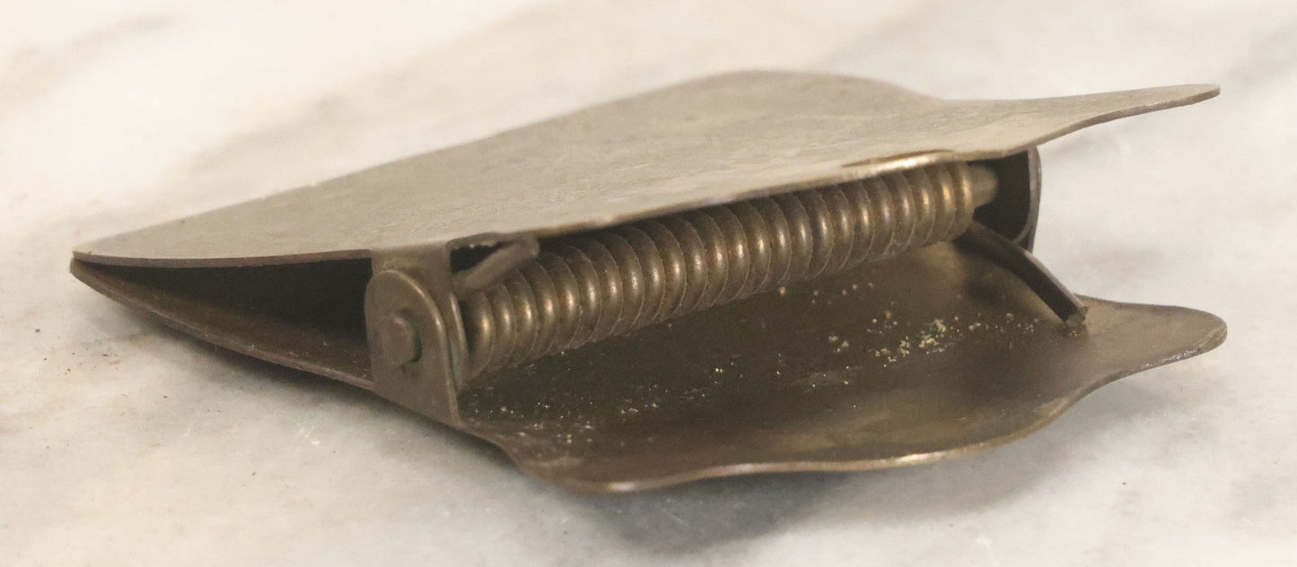 Lot 056 - Antique Brass Advertising Clip For Dorchester Mutual Fire Insurance Company, Boston, Massachusetts, By E.V. Yeuell Co.