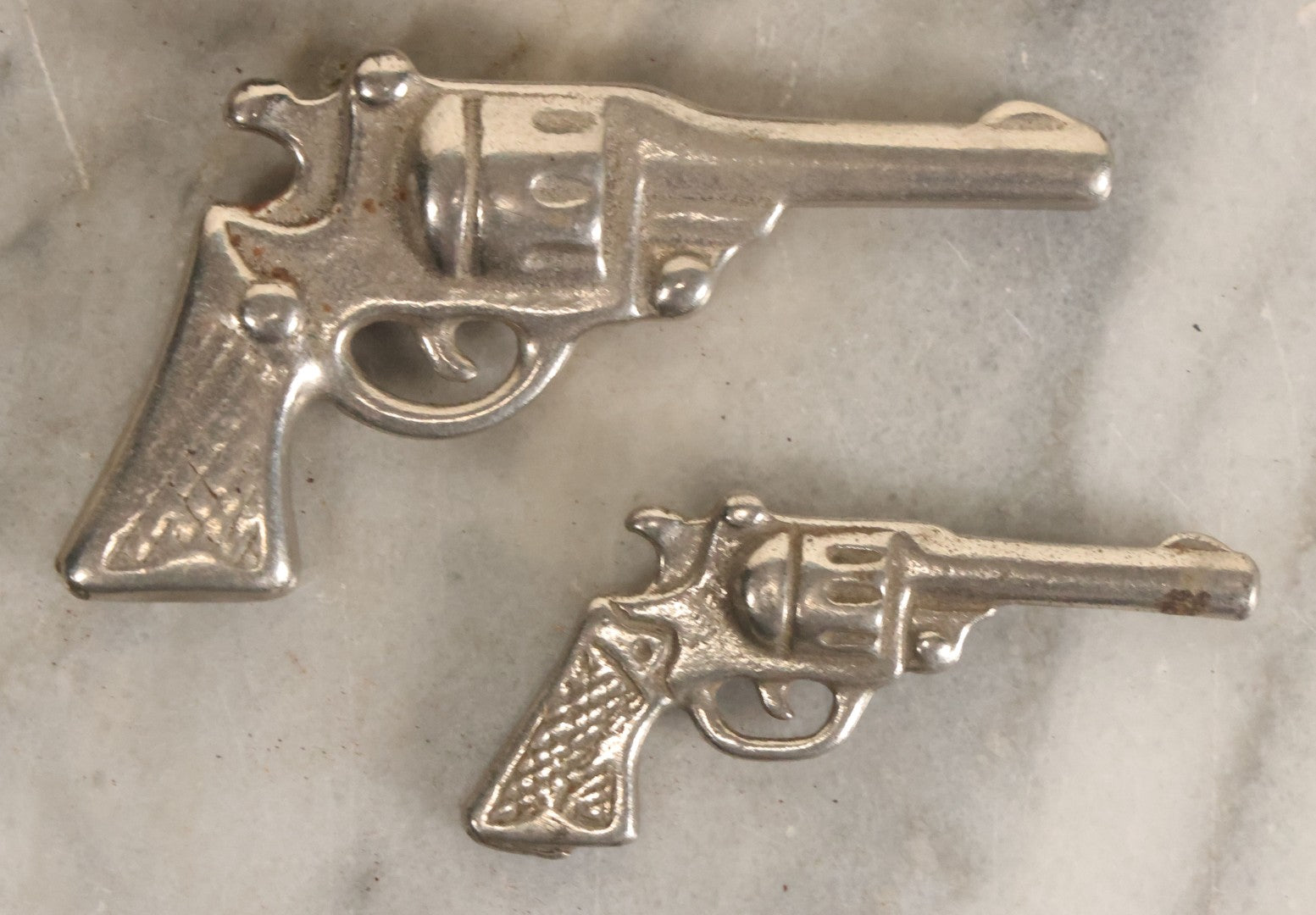 Lot 060 - Grouping Of Three Vintage Die Cast Metal Miniature Toy Guns, Pistols, Including Pal, Others