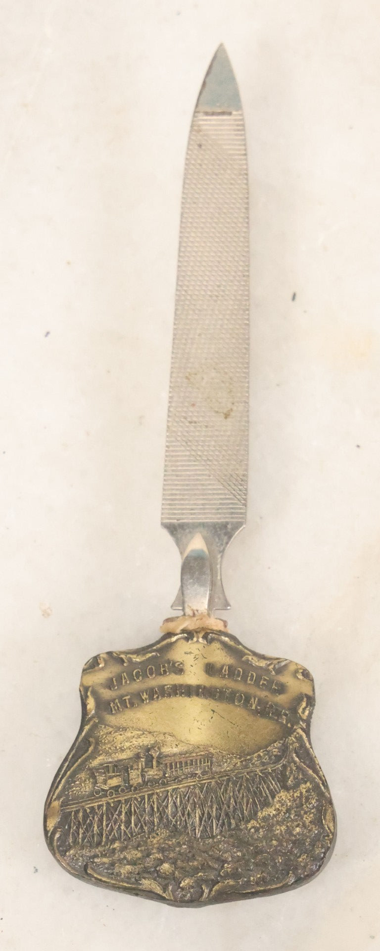 Lot 064 - Antique Souvenir Nail File From Jacob's Ladder, Mount Washington Railroad, And The Mount Washington Club, White Mountains, New Hampshire