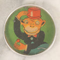 Lot 065 - Vintage Monkey In Red Hat Circular Dexterity Game Toy, Made In Japan