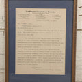 Lot 073 - Antique Letter From The New Hampshire Equal Suffrage Association To Senator Forrest W. Hall Advocating For Women's Right To Vote For President, Etc., Matted And Framed, 10-7/8" x 13"