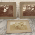 Lot 078 - Grouping Of Three Antique Boarded Photographs Of Edwardian Women Outdoors, In Bushes And In Front Of House, Unidentified