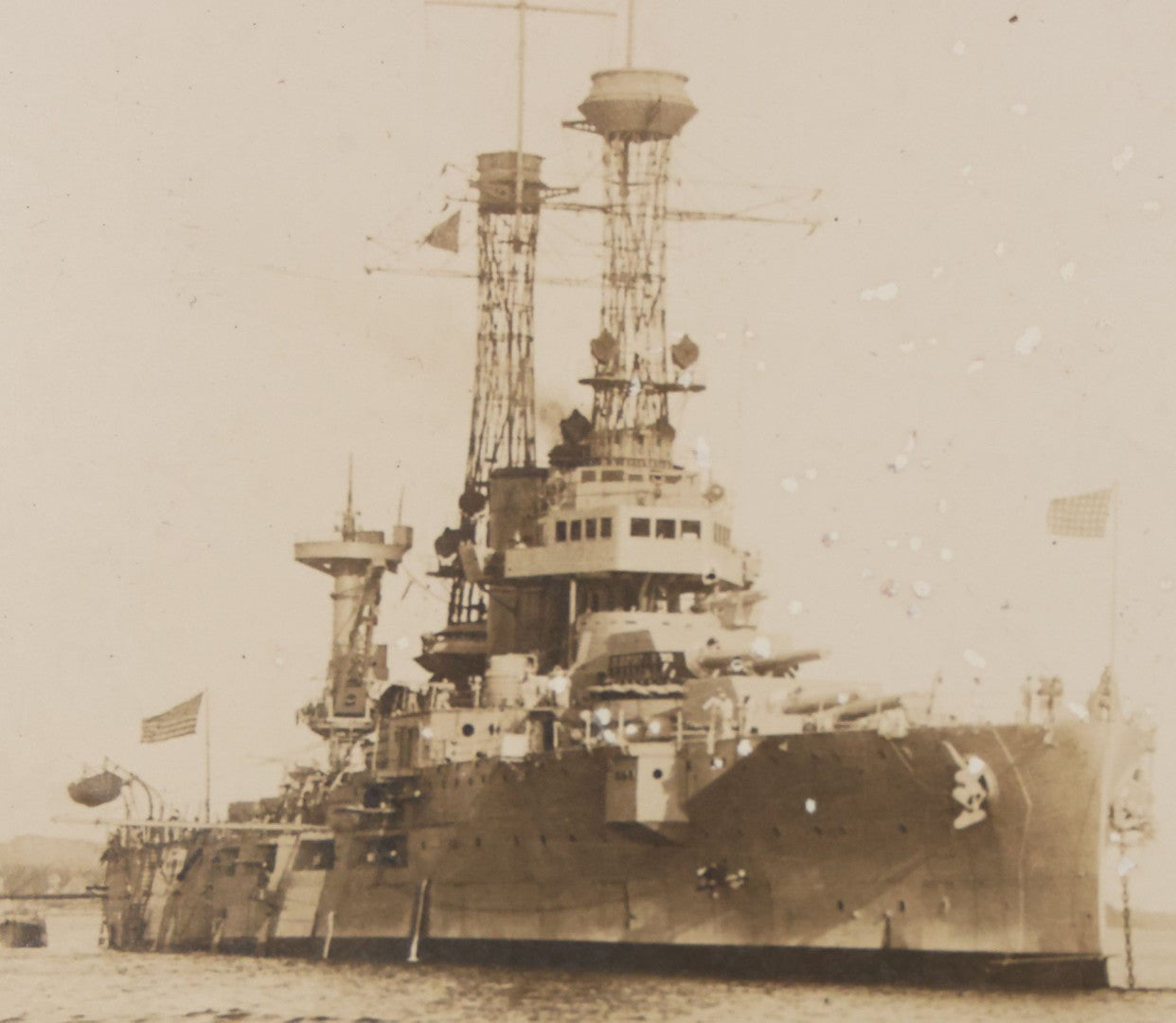 Lot 085 - Antique Unmounted Photograph Of The U.S.S. Florida, Halifax, Canada, 1922