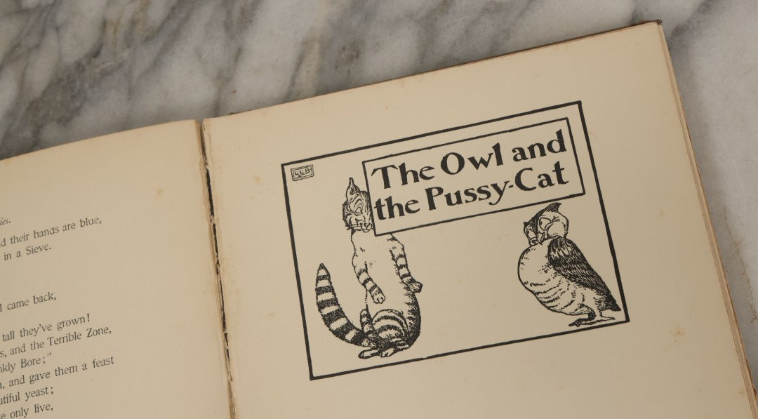 Lot 088 - "The Jumbles And Other Nonsense Verses" Antique Illustrated Children's Book By Edward Lear With Drawings By L. Leslie Brooke, Frederick Warne And Co. Publishers, London, New York, Printed In Great Britain, Circa 1905