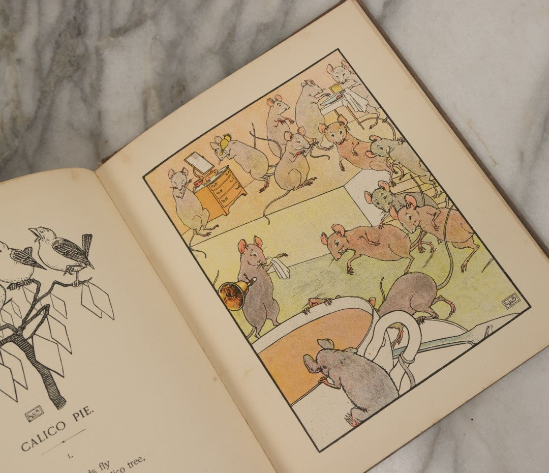 Lot 088 - "The Jumbles And Other Nonsense Verses" Antique Illustrated Children's Book By Edward Lear With Drawings By L. Leslie Brooke, Frederick Warne And Co. Publishers, London, New York, Printed In Great Britain, Circa 1905