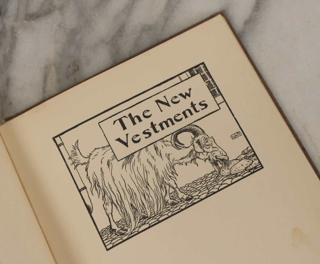 Lot 088 - "The Jumbles And Other Nonsense Verses" Antique Illustrated Children's Book By Edward Lear With Drawings By L. Leslie Brooke, Frederick Warne And Co. Publishers, London, New York, Printed In Great Britain, Circa 1905