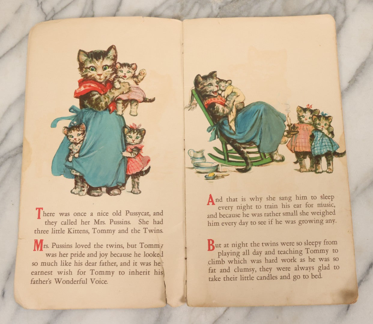 Lot 089 - "What Happened To Tommy" Vintage Illustrated Children's Book By Frances Brundage, No. 29,  Made In U.S.A., Note Various Wear, Loosening Pages