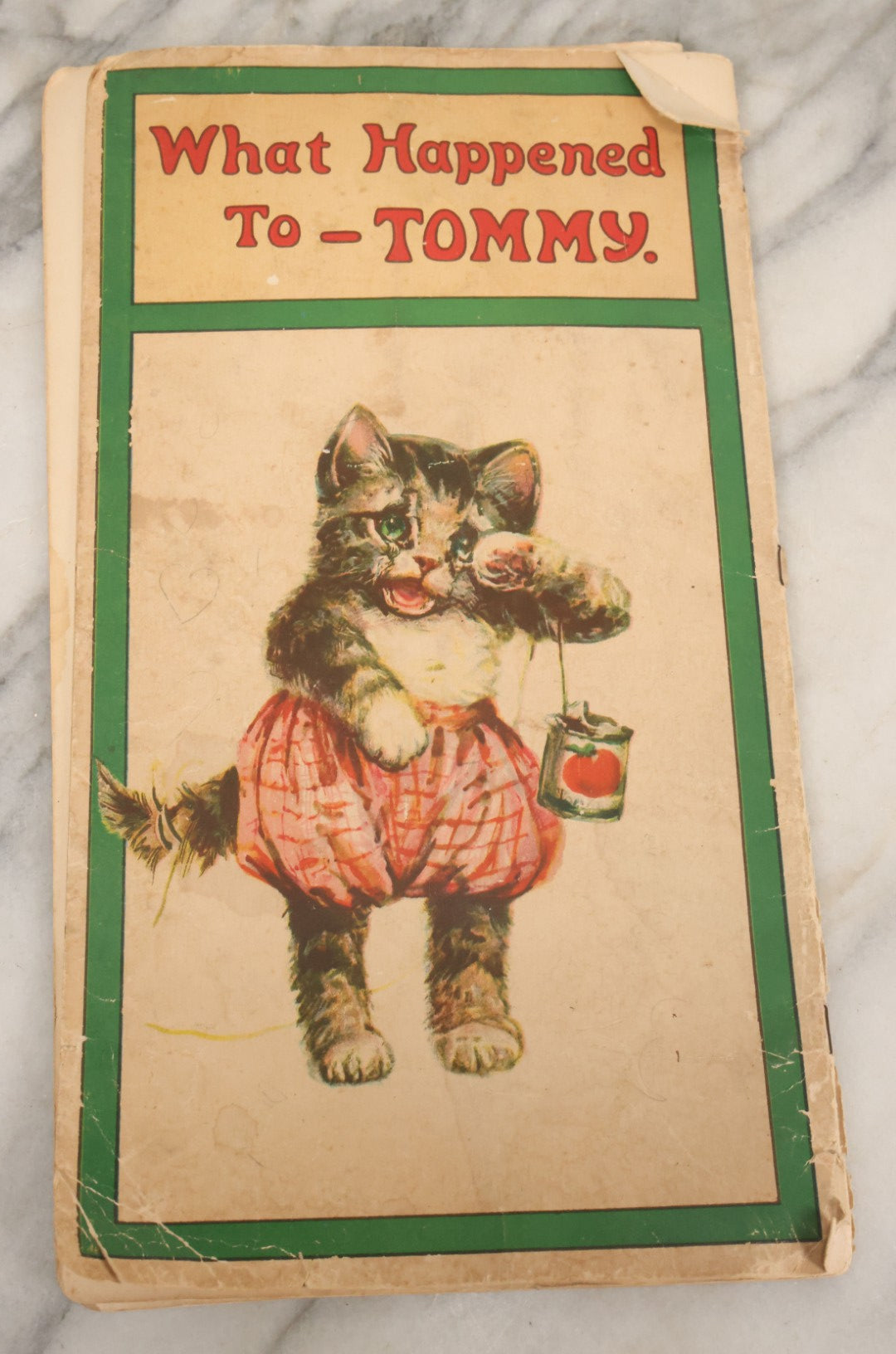 Lot 089 - "What Happened To Tommy" Vintage Illustrated Children's Book By Frances Brundage, No. 29,  Made In U.S.A., Note Various Wear, Loosening Pages