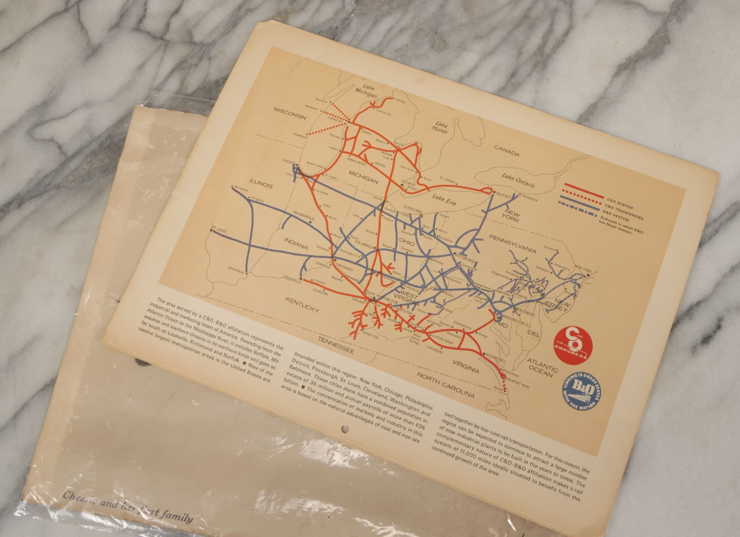 Lot 091 - Pair Of Vintage Chessie The Cat Prints, Mascot Of Chesapeake And Ohio Railway, Unframed