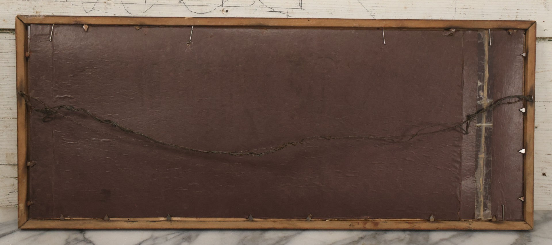 Lot 096 - Antique Pen And Ink Landscape Country Scene Of A House With Church, Town In The Distance, On A Small Pond With Rowboat, Dirt Road, Signed H.R. Hall, 23-1/4" x 9-5/8"