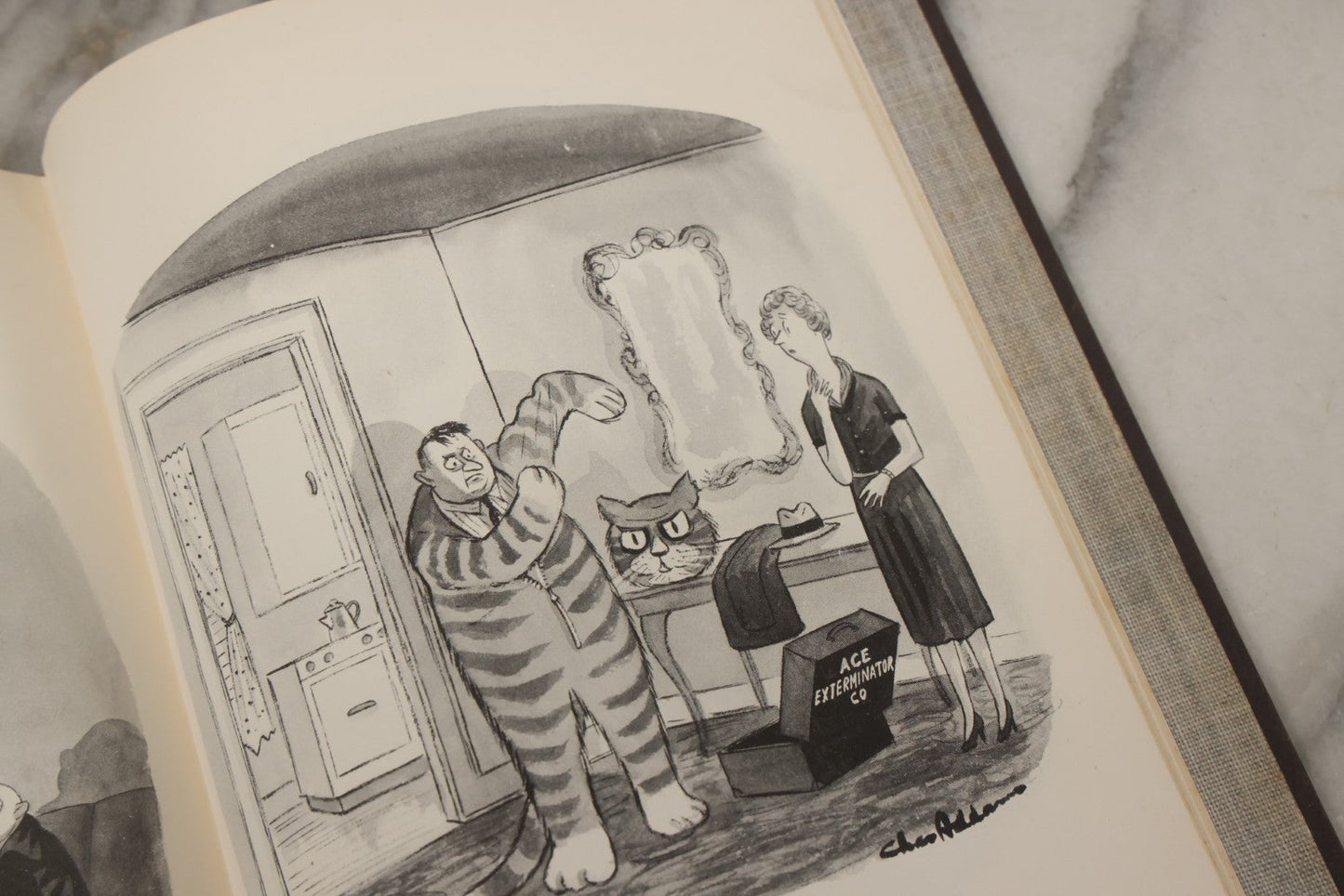 Lot 099 - "Homebodies" Vintage Illustrated Book By Charles Addams, Featuring The Characters Of The Addams Family, Simon And Schuster, Publishers, New York, 1954, Second Printing