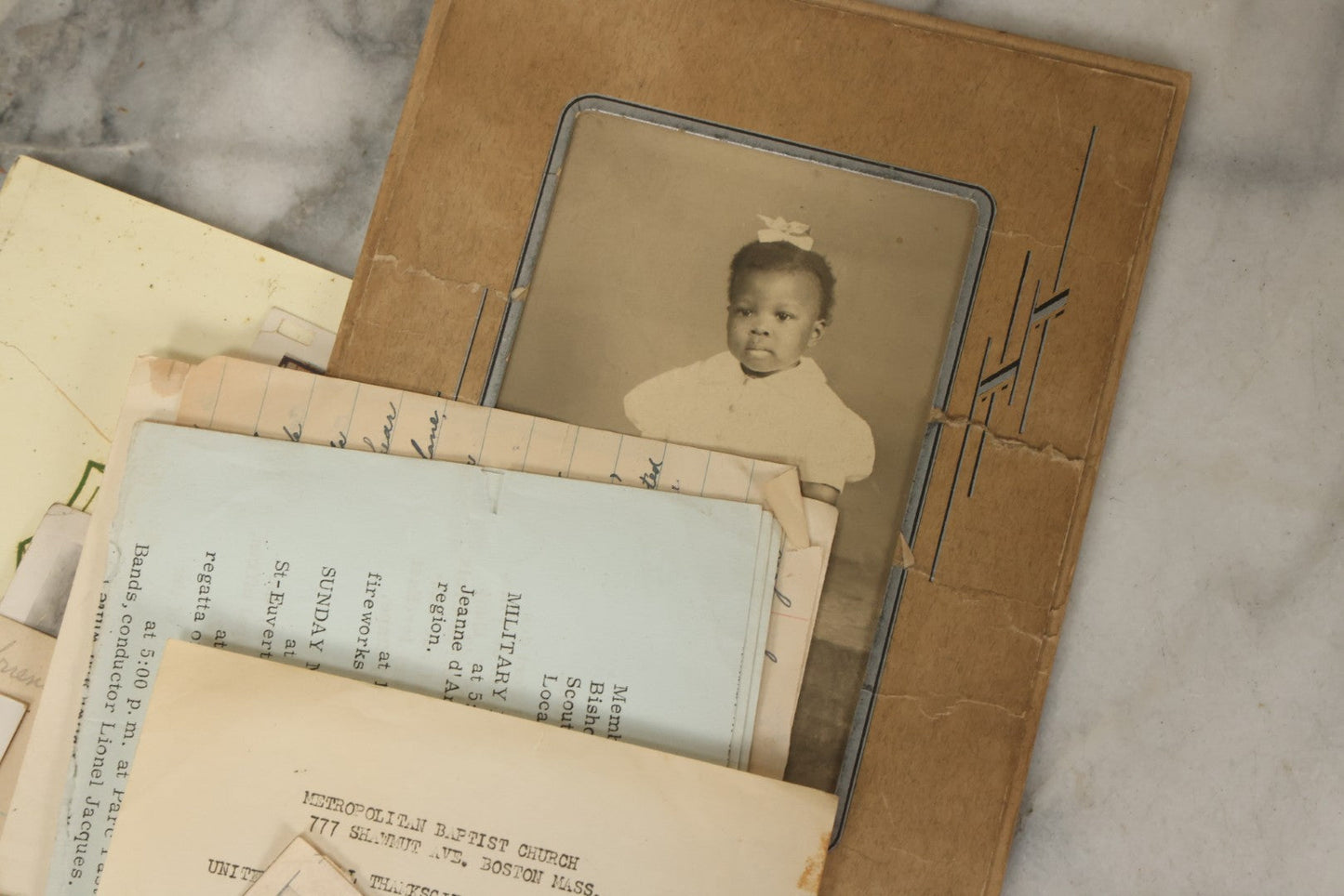 Lot 002 - Important Early 20th Century African American History Archival Collection Of Photographs And Ephemera, Of Family Of Mr. And Mrs. James E. Biggs, Including Anniversary Invitation Lists, Dozens Of Photos, Memorial Card, And More