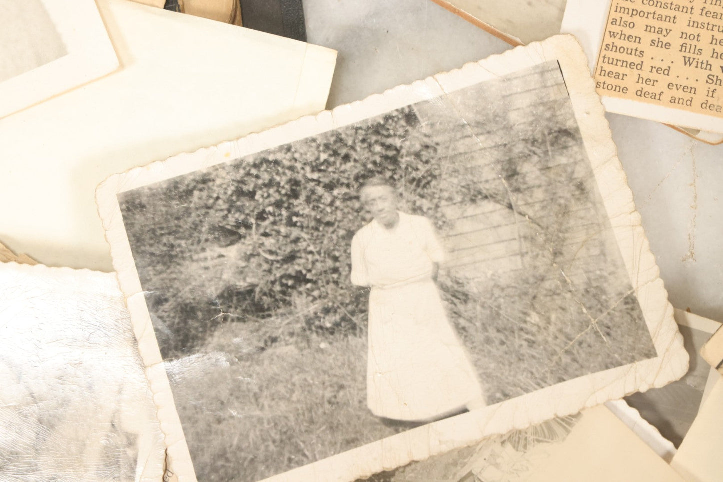 Lot 002 - Important Early 20th Century African American History Archival Collection Of Photographs And Ephemera, Of Family Of Mr. And Mrs. James E. Biggs, Including Anniversary Invitation Lists, Dozens Of Photos, Memorial Card, And More