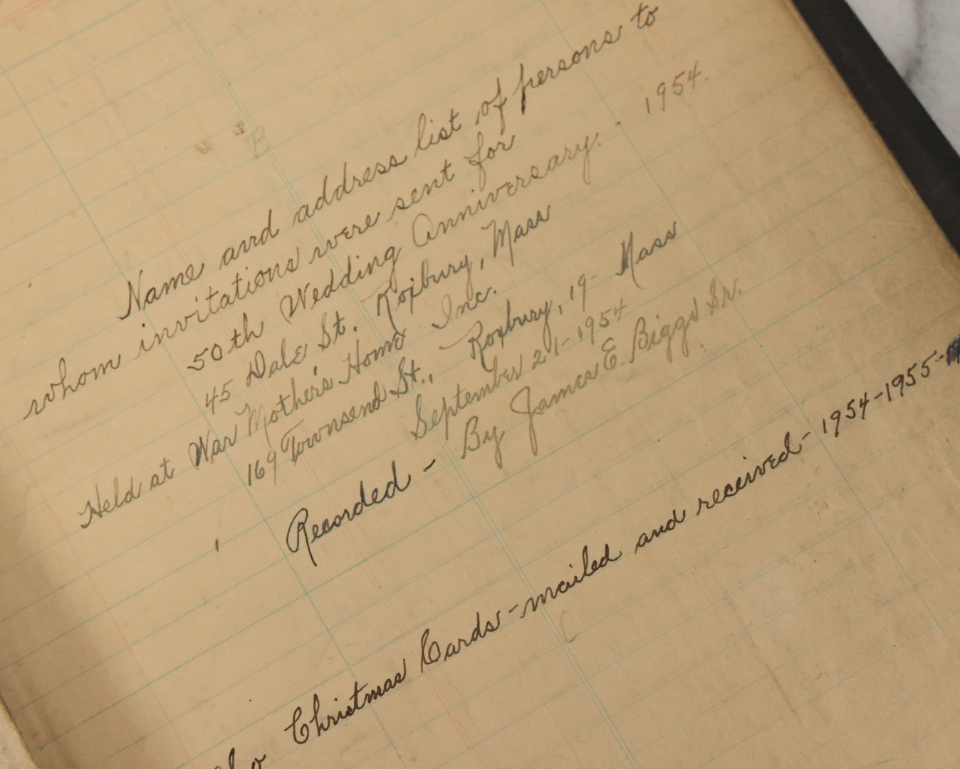 Lot 002 - Important Early 20th Century African American History Archival Collection Of Photographs And Ephemera, Of Family Of Mr. And Mrs. James E. Biggs, Including Anniversary Invitation Lists, Dozens Of Photos, Memorial Card, And More