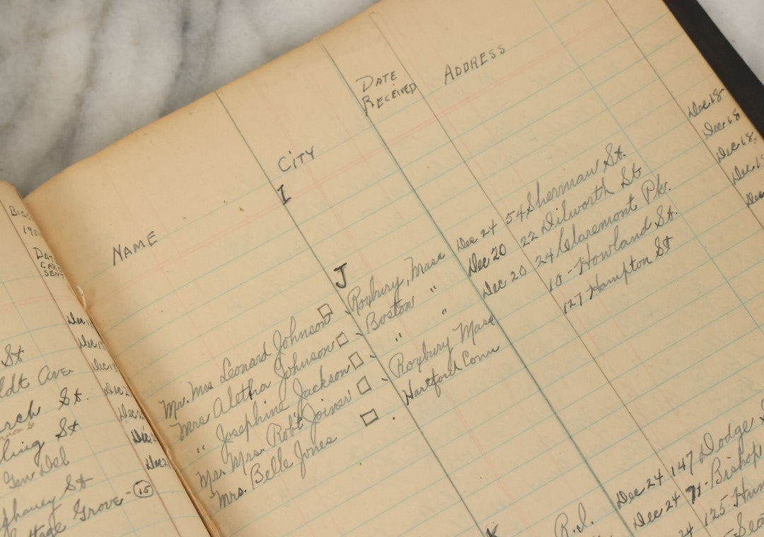 Lot 002 - Important Early 20th Century African American History Archival Collection Of Photographs And Ephemera, Of Family Of Mr. And Mrs. James E. Biggs, Including Anniversary Invitation Lists, Dozens Of Photos, Memorial Card, And More