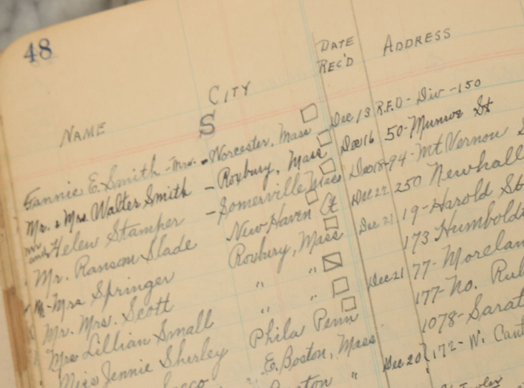 Lot 002 - Important Early 20th Century African American History Archival Collection Of Photographs And Ephemera, Of Family Of Mr. And Mrs. James E. Biggs, Including Anniversary Invitation Lists, Dozens Of Photos, Memorial Card, And More