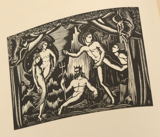 Lot 145 - "The Maides Tragedy" By Frances Beaumont And John Fletcher, Vintage Drama Theater Play, With Wood Engravings By Freda Bone, Printed For Cheshire House Publishers, New York 1942, Limited Edition Number 713 Of 1,200