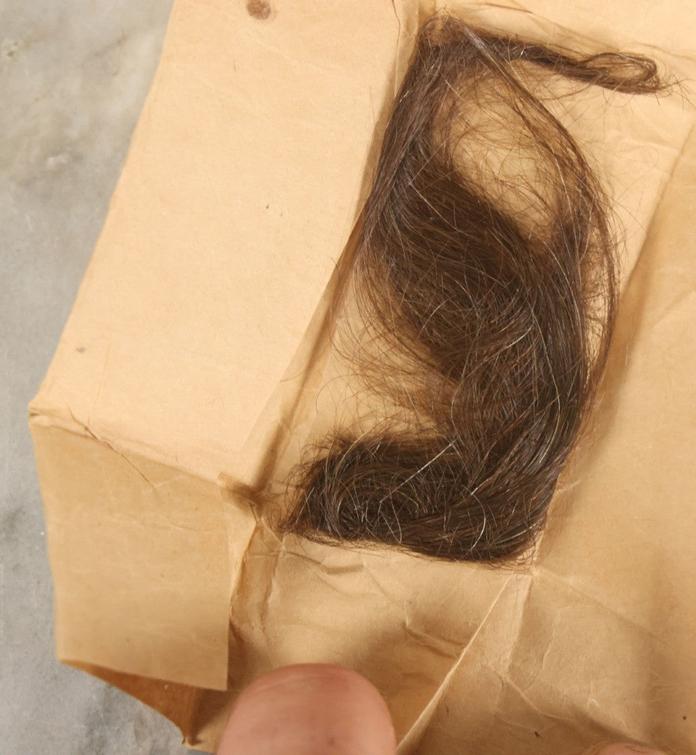 Lot 026 - Antique 1/6th Plate Ruby Ambrotype Photograph Of Richard Sackett Raymond, Born 1860, St. Louis, Missouri, With Lock Of Richard's Hair, Presented To Mary Saltmarsh, In Thermoplastic Case By Littlefield, Parsons & Co., As Found