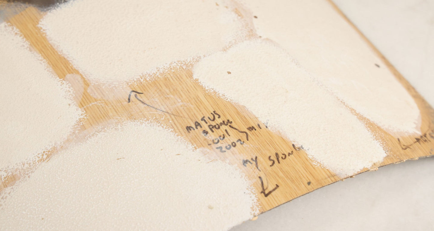 Lot 036 - Grouping Of Five Vintage Wood Paint Test Panels Used By Painter Of Duck Decoys, Circa 1995-2005, As Found 