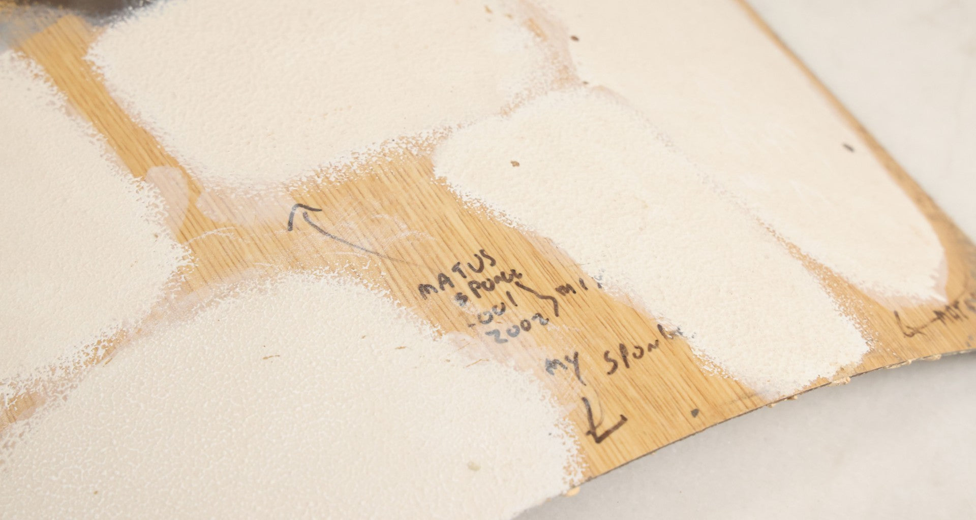 Lot 036 - Grouping Of Five Vintage Wood Paint Test Panels Used By Painter Of Duck Decoys, Circa 1995-2005, As Found 