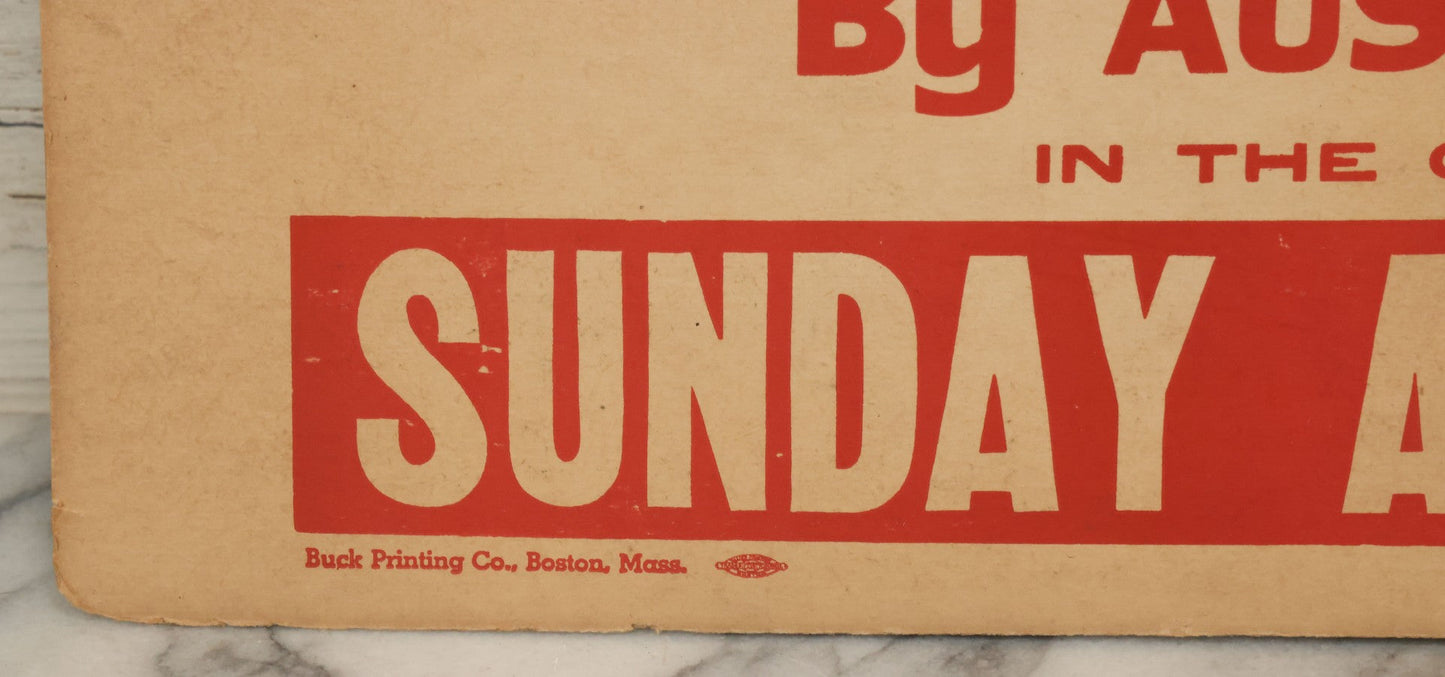 Lot 051 - Vintage WWII Screen Printed Anti-Japanese Propaganda Poster On Cardstock, By Buck Printing Co., Boston, Massachusetts, Advertising An Article By Austen Lake, Note Wear, 19-1/4" x 11-1/4"