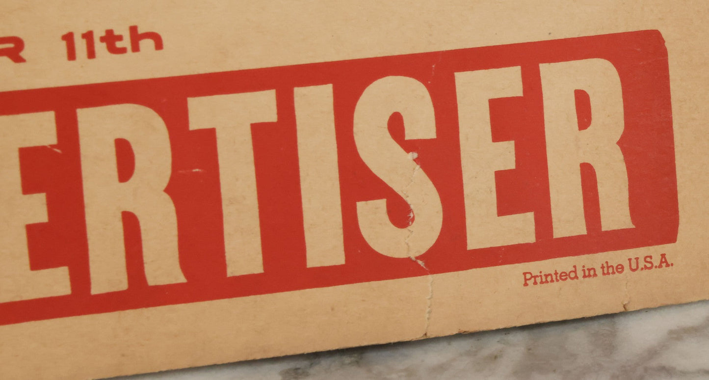 Lot 051 - Vintage WWII Screen Printed Anti-Japanese Propaganda Poster On Cardstock, By Buck Printing Co., Boston, Massachusetts, Advertising An Article By Austen Lake, Note Wear, 19-1/4" x 11-1/4"